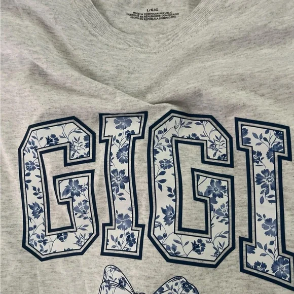 Hanes Gray and Blue Short Sleeve Tee - Picture 2 of 2